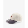 Cotton hat with embroidered logo on the front