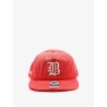 Cotton cap with embroidered logo on the front
