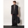 Wool blazer with modal insert