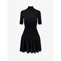 Crinoline wool blend short dress