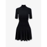 Crinoline wool blend short dress
