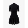 Crinoline wool blend short dress