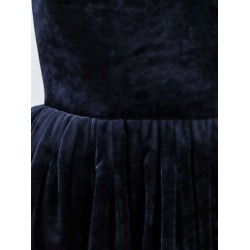 Short velvet dress