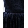 Short velvet dress
