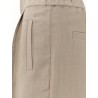 Viscose and linen blend bermuda shorts