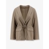 Viscose and linen blend blazer
