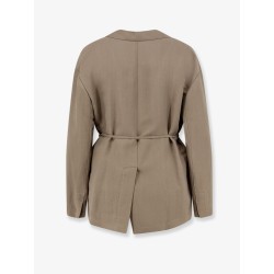 Viscose and linen blend blazer