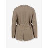 Viscose and linen blend blazer