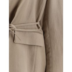 Viscose and linen blend blazer