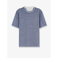 Linen and cotton blend T-shirt