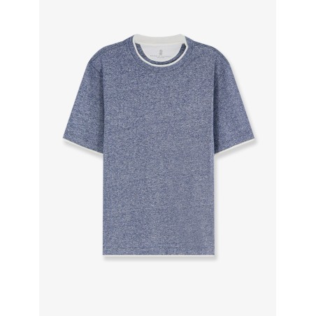 Linen and cotton blend T-shirt