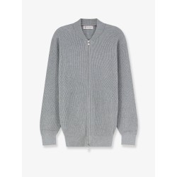 Ribbed cotton cardigan