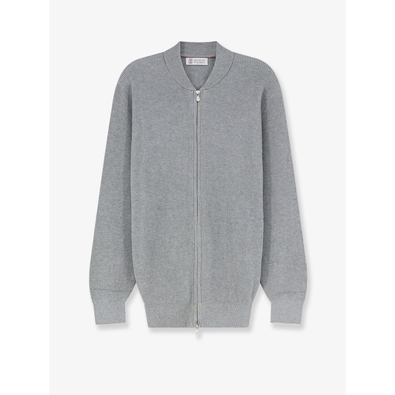 Ribbed cotton cardigan