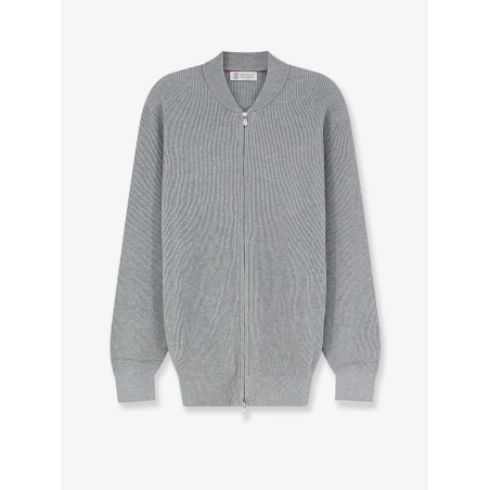 Ribbed cotton cardigan