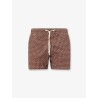 Nylon swim shorts with all-over micro pattern