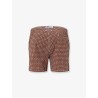 Nylon swim shorts with all-over micro pattern