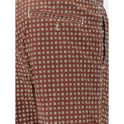 Nylon swim shorts with all-over micro pattern