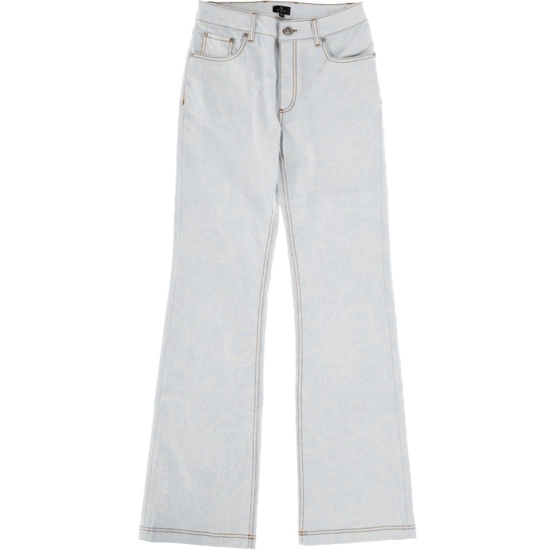 JEANS WITH PAISLEY PATTERN