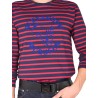 T-SHIRT WITH FLOCKED LOGO