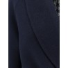 Double-breasted virgin wool and silk caban