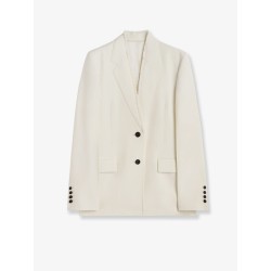 Raw lapel blazer