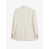 Raw lapel blazer