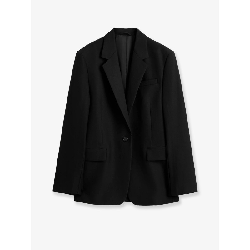 Tailored wool blend blazer