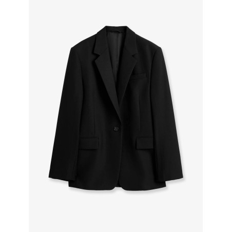 Tailored wool blend blazer