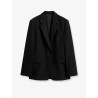 Tailored wool blend blazer