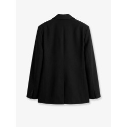 Tailored wool blend blazer