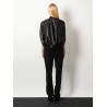 Sleeveless leather jacket