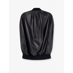 Sleeveless leather jacket