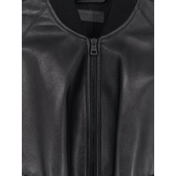 Sleeveless leather jacket