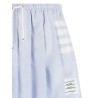 '4-Bar' Oxford pleated skirt