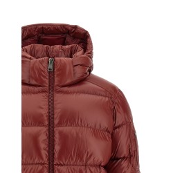 Semi-gloss quilted down jacket