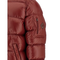 Semi-gloss quilted down jacket