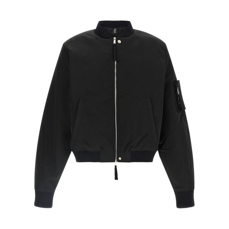 Zipped bomber jacket