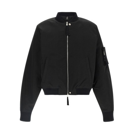 Zipped bomber jacket