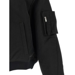Zipped bomber jacket