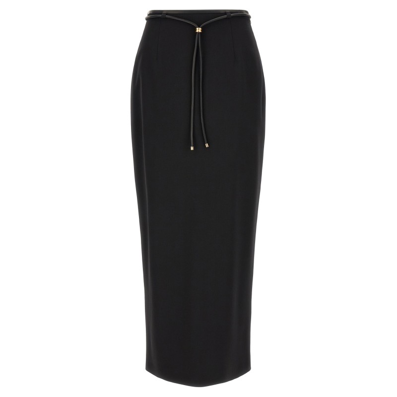 Skirt with drawstring belt