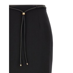 Skirt with drawstring belt