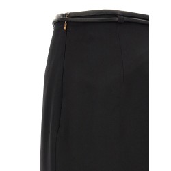 Skirt with drawstring belt