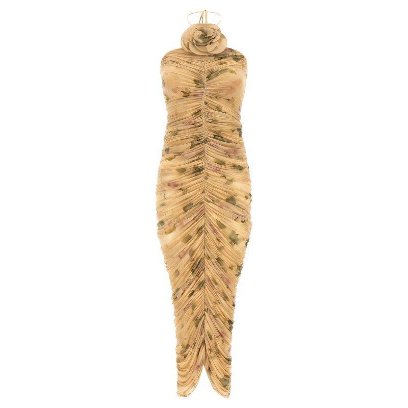 'DRESS37' dress with 3D floral detail