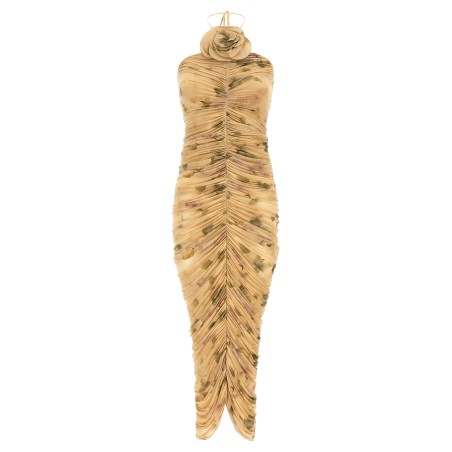 'DRESS37' dress with 3D floral detail