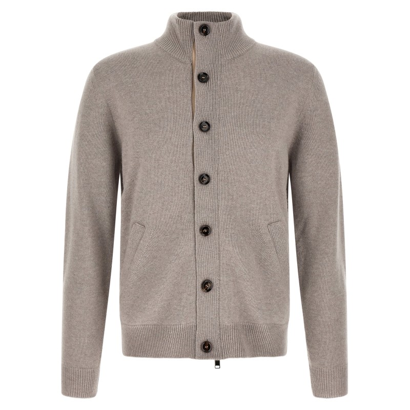 Cardigan with price list collar