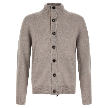 Cardigan with price list collar