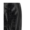 Coconut print sheath skirt with lace