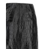 Coconut print sheath skirt with lace