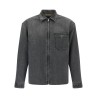 Denim shirt with zip