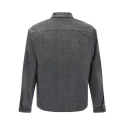 Denim shirt with zip